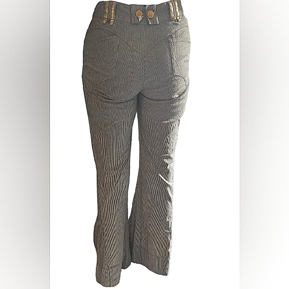 Vintage Apple Bottom, striped jeans, size 7/8,  33inseam - Picture 3 of 10